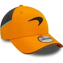 casquette-courbee-orange-et-grise-snapback-9forty-mclaren-racing-formula-1-new-era