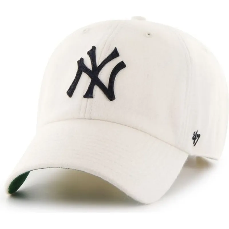 mutzen-gebogen-creme-verstellbares-band-negro-der-new-york-yankees-mlb-von-47-brand