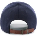 new-york-yankees-mlb-clean-up-marineblaue-kappe-mit-lederband-von-47-brand