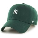 47-brand-curved-brim-mit-kleinem-logo-new-york-yankees-mlb-clean-up-cap-grun