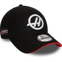 gorra-curva-negra-snapback-9forty-side-patch-de-haas-f1-team-formula-1-de-new-era