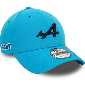 Blå böjd snapback-keps 9FORTY Essential REPREVE från Alpine F1 Team Formula 1 av New Era