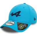 blaue-gebogene-snapback-kappe-9forty-essential-repreve-von-alpine-f1-team-formula-1-von-new-era