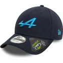 mutzen-gebogen-marineblau-snapback-9forty-essential-repreve-der-alpine-f1-team-formula-1-von-new-era