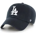 czarna-czapka-z-daszkiem-los-angeles-dodgers-mlb-clean-up-marki-47-brand