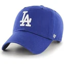 47-brand-mlb-los-angeles-dodgers-clean-up-kappe-mit-gebogenem-schirm-in-blau