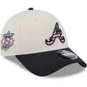 atlanta-braves-mlb-new-era-9forty-stretch-snap-4th-of-july-beige-und-marineblau-snapback-kappe