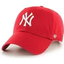 gorra-curva-roja-de-new-york-yankees-mlb-clean-up-de-47-brand