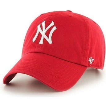 47 Brand Curved Brim New York Yankees MLB Clean Up Cap rot