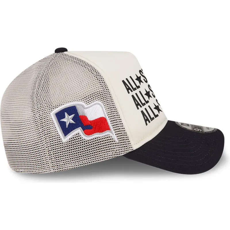gorra-trucker-beige-und-marineblau-a-frame-all-star-game-von-texas-rangers-mlb-von-new-era