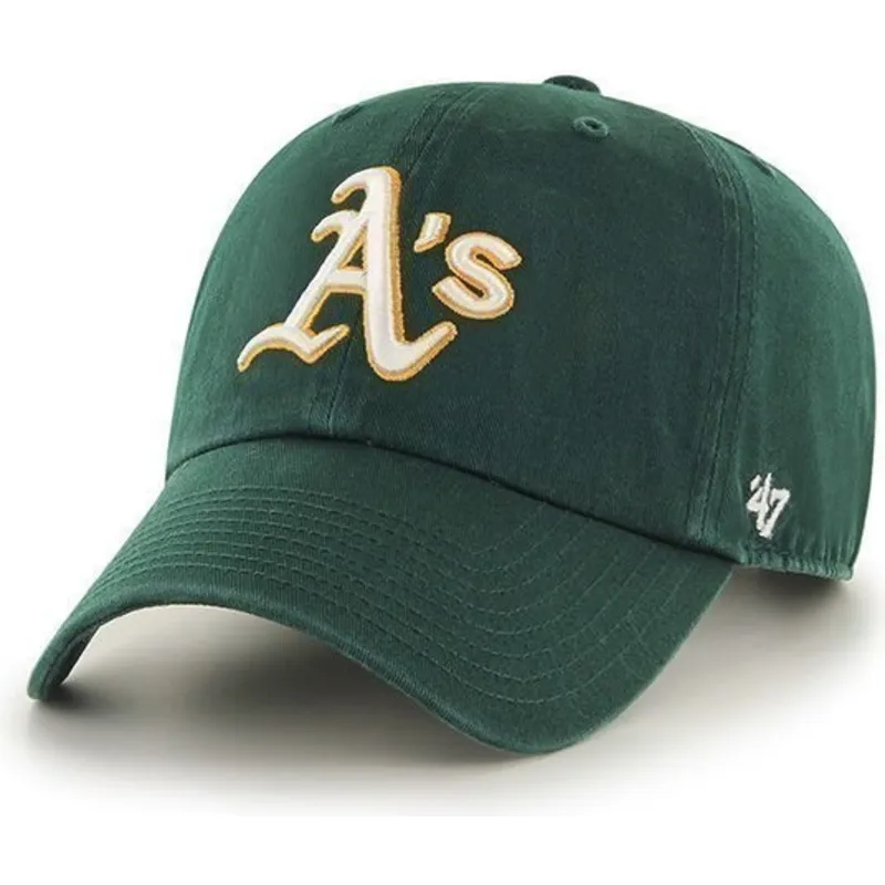 mutzen-gebogen-grun-verstellbares-band-der-oakland-athletics-mlb-von-47-brand