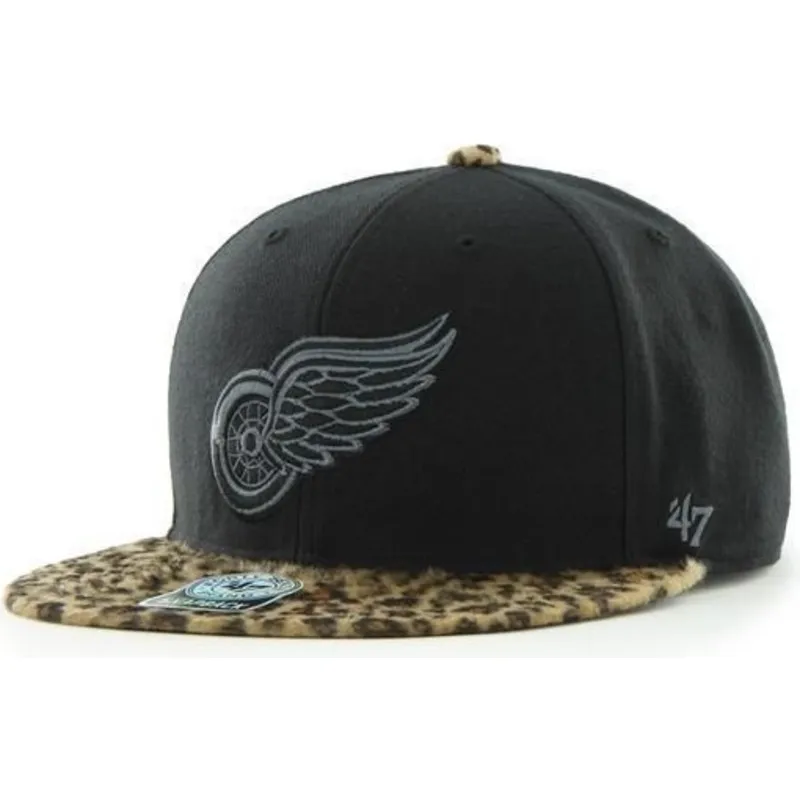 mutzen-flach-schwarz-snapback-der-detroit-red-wings-nhl-von-47-brand