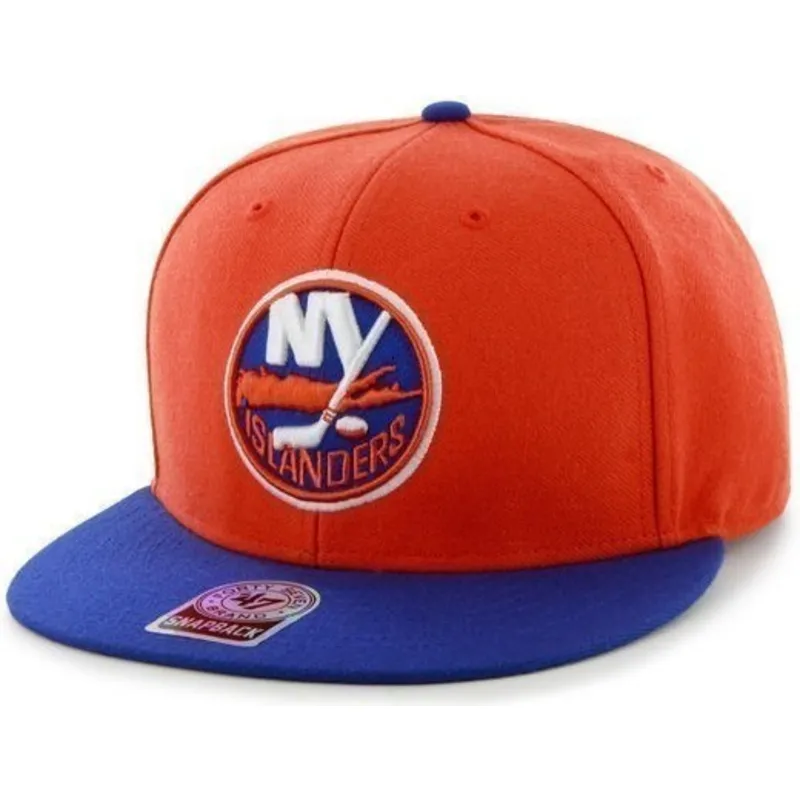 mutzen-flach-orange-snapback-der-new-york-islanders-nhl-von-47-brand