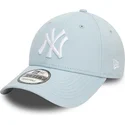 mutzen-gebogen-blau-verstellbares-band-claro-9forty-league-essential-der-new-york-yankees-mlb-von-new-era