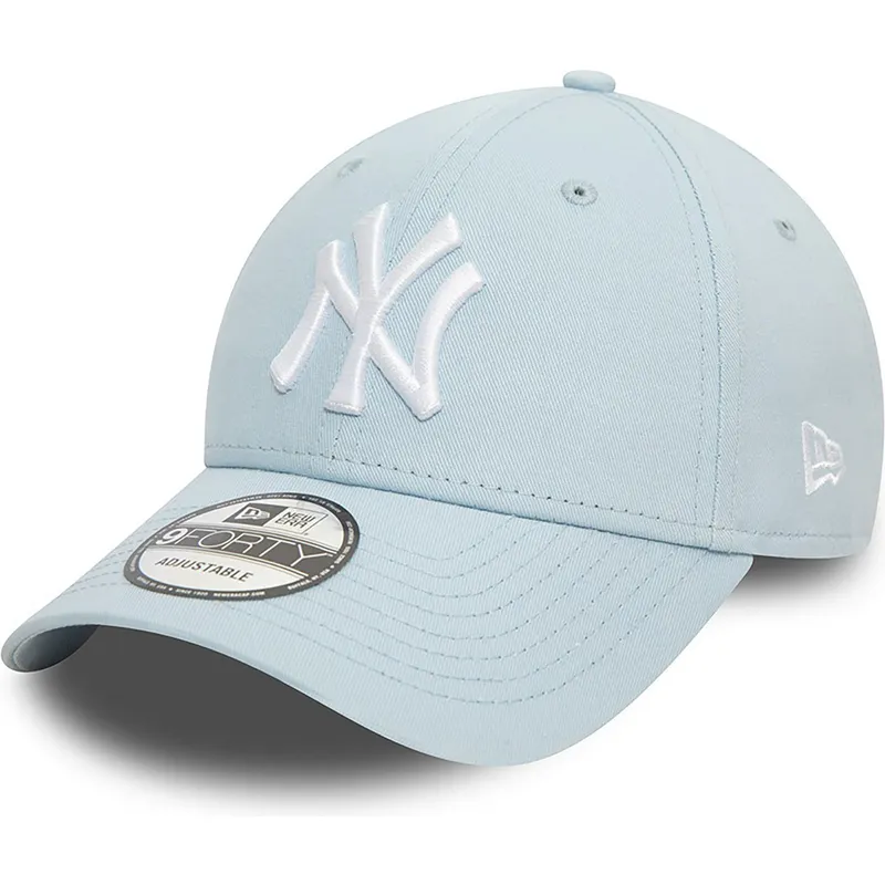 mutzen-gebogen-blau-verstellbares-band-claro-9forty-league-essential-der-new-york-yankees-mlb-von-new-era