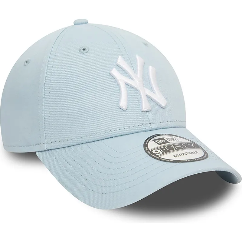 mutzen-gebogen-blau-verstellbares-band-claro-9forty-league-essential-der-new-york-yankees-mlb-von-new-era