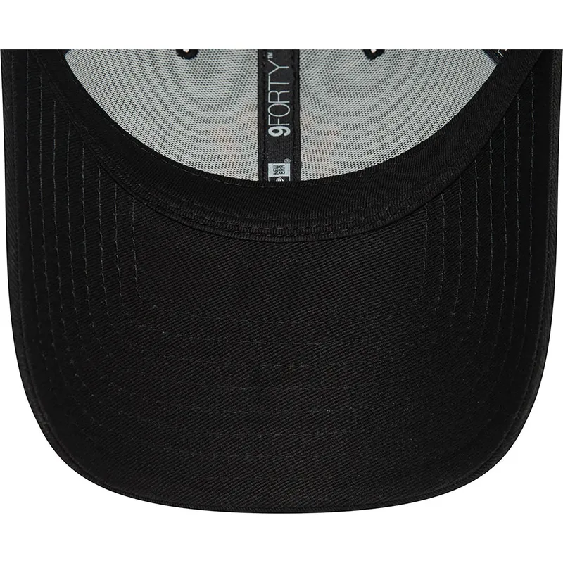 schwarze-verstellbare-kappe-mit-gebogenem-schirm-und-orangem-logo-9forty-league-essential-der-new-york-yankees-mlb-von-new-era