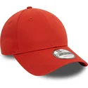 rote-verstellbare-curved-cap-9forty-essential-von-new-era