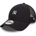 schwarze-verstellbare-9forty-mini-homefield-trucker-cap-der-new-york-yankees-mlb-von-new-era