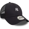 schwarze-verstellbare-9forty-mini-homefield-trucker-cap-der-new-york-yankees-mlb-von-new-era