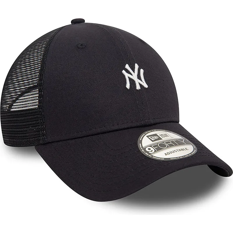 schwarze-verstellbare-9forty-mini-homefield-trucker-cap-der-new-york-yankees-mlb-von-new-era