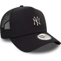 casquette-trucker-noire-a-frame-metallic-new-york-yankees-mlb-new-era