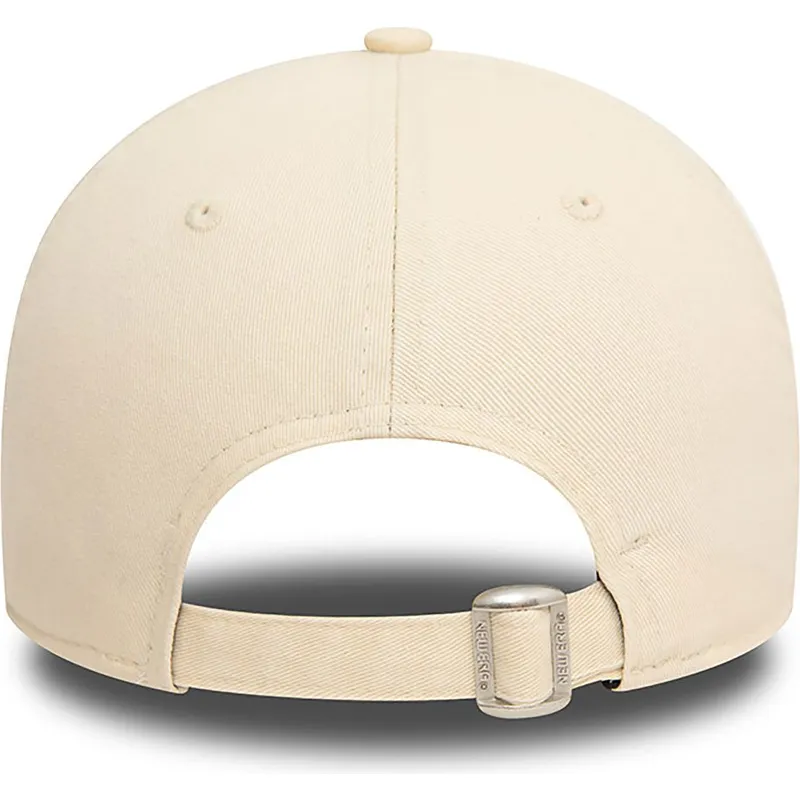 beige-und-graue-verstellbare-9twenty-washed-kappe-mit-gebogenem-schirm-von-bugs-bunny-looney-tunes-von-new-era