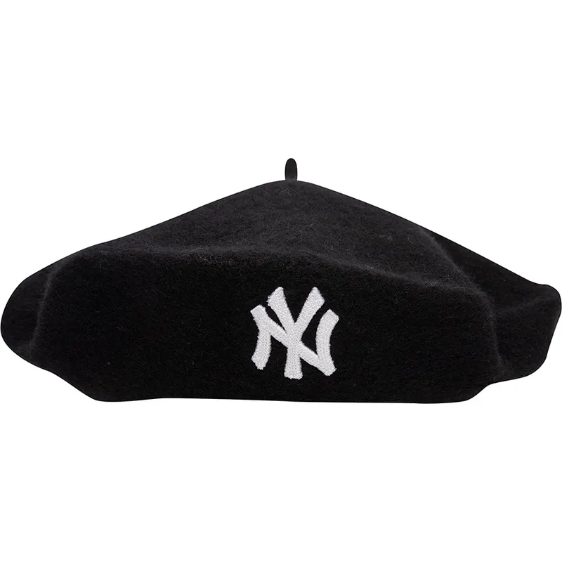schwarze-damen-baskenmutze-wool-beret-der-new-york-yankees-mlb-von-new-era