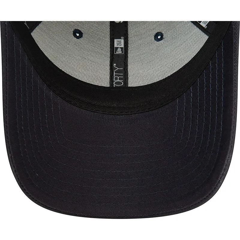 marineblaue-verstellbare-curved-cap-mit-rosa-logo-9forty-flower-icon-der-new-york-yankees-mlb-von-new-era