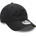 casquette-courbee-noire-ajustable-avec-logo-noir-9forty-geo-undervisor-print-valentino-rossi-vr46-motogp-new-era