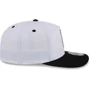 cappellino-curvo-bianco-e-nero-snapback-golfer-logo-chrome-dei-los-angeles-dodgers-mlb-di-new-era