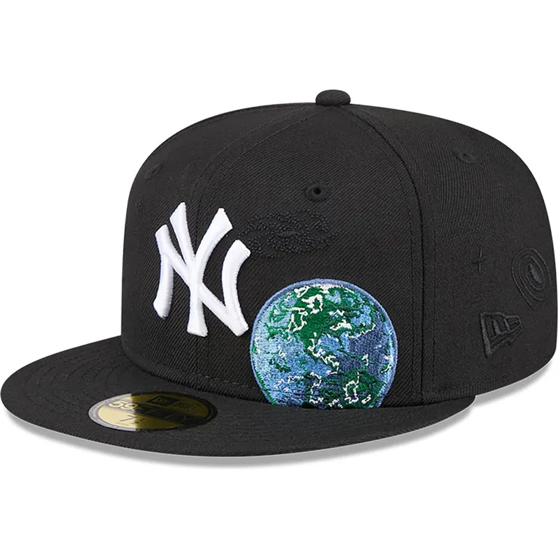 mutzen-flach-schwarz-angepasst-59fifty-global-der-new-york-yankees-mlb-von-new-era