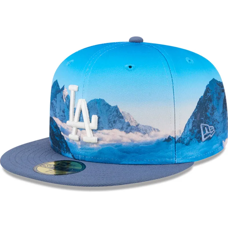mutzen-flach-blau-angepasst-59fifty-photoreal-der-los-angeles-dodgers-mlb-von-new-era