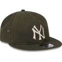 casquette-plate-verte-ajustable-9fifty-waxed-canvas-new-york-yankees-mlb-new-era