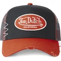 schwarze-und-orangefarbene-trucker-kappe-gror-von-von-dutch