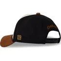 braune-und-schwarze-gebogene-snapback-kappe-vint01-von-von-dutch