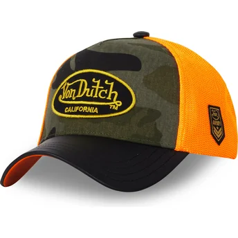 Gorra curva camuflaje y naranja snapback VINT08 de Von Dutch