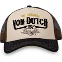 von-dutch-the-beige-und-schwarze-trucker-kappe