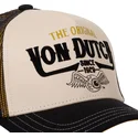 von-dutch-the-beige-und-schwarze-trucker-kappe