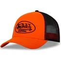 von-dutch-flu-o-orange-und-schwarze-trucker-kappe