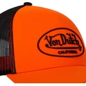 casquette-trucker-orange-et-noire-flu-o-von-dutch