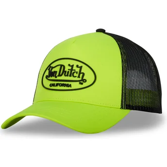 Casquette trucker jaune et noire FLU Y Von Dutch