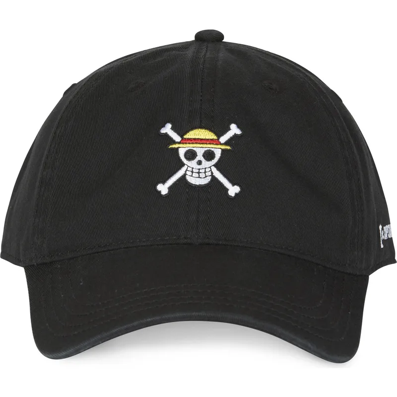 cappellino-curvo-nero-regolabile-straw-hat-pirates-skucd-one-piece-di-capslab
