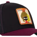 casquette-trucker-noire-et-grenat-marvin-le-martien-loo10-vmar-looney-tunes-capslab