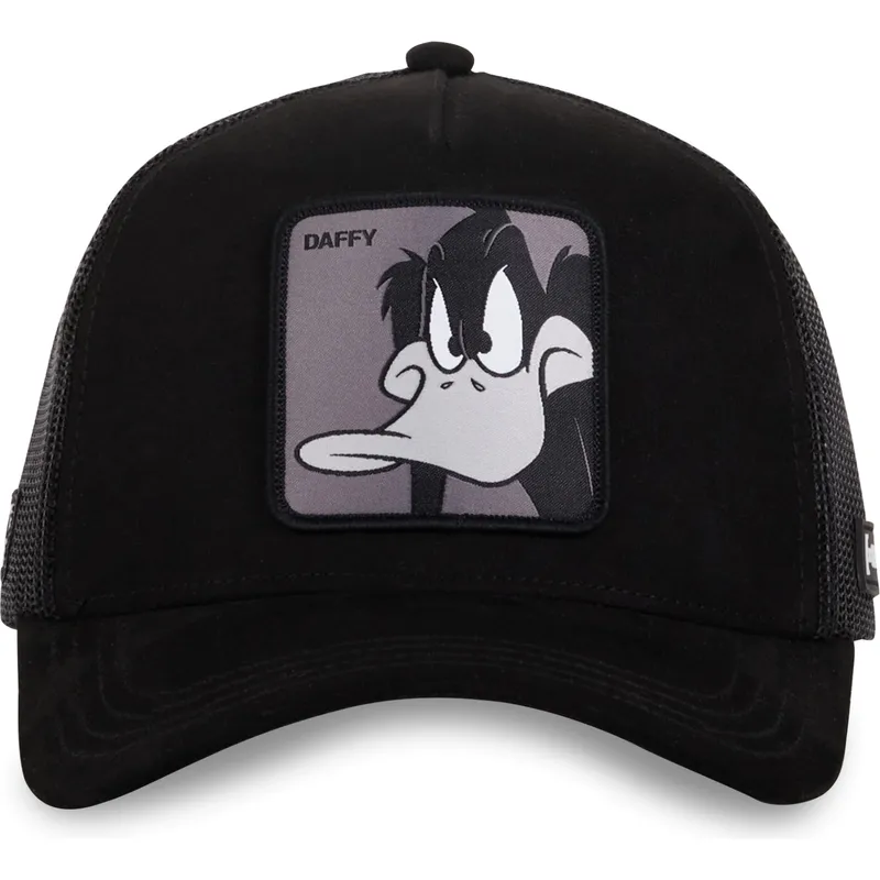 schwarze-trucker-cap-daffy-duck-loo10-duc-looney-tunes-von-capslab