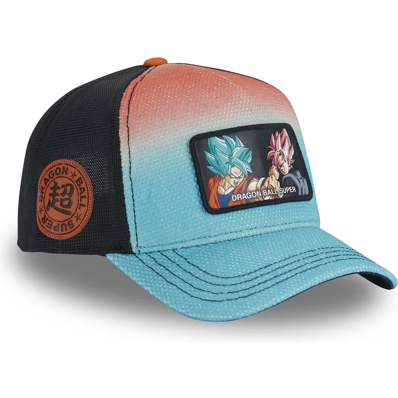 trucker-cap-blau-son-goku-und-goku-black-dbs5-fig-dragon-ball-super-von-capslab