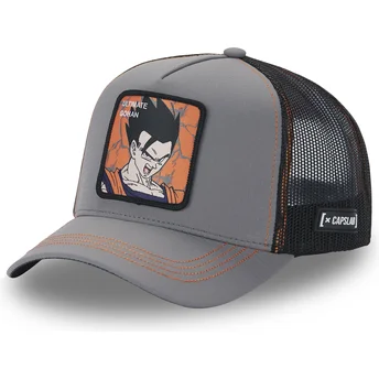 Cappellino trucker grigio e nero Son Gohan Ultimate DBZ8 GOH Dragon Ball di Capslab