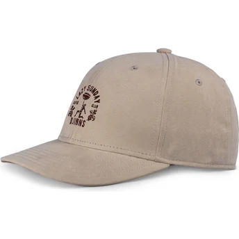 Djinns Curved Brim TrueFit Lazy Classic Beige Adjustable Cap