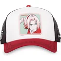 capslab-sakura-haruno-pin-naruto-beige-red-and-black-trucker-hat