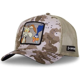 Casquette trucker camouflage Coyote et Bip Bip LOO10 BBC Looney Tunes Capslab